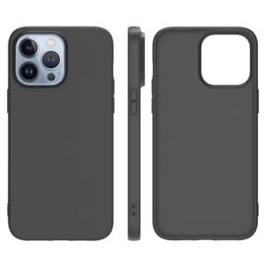 Coque de Téléphone en TPU Souple Noir Mat en Gros pour iPhone 15 14 13 12 11 16 Pro Max - Étuis et Housses pour Téléphones Portables
