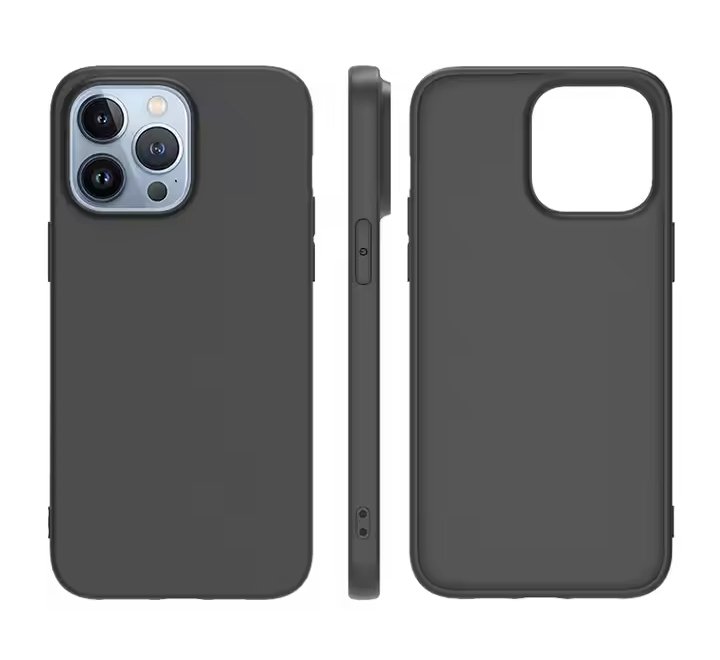 Coque de Téléphone en TPU Souple Noir Mat en Gros pour iPhone 15 14 13 12 11 16 Pro Max - Étuis et Housses pour Téléphones Portables