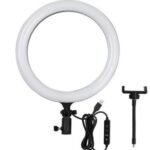 Ring Light LED 26cm avec Support Smartphone et Ajustement 360°