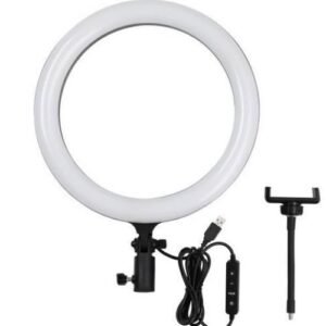 Ring Light LED 26cm avec Support Smartphone et Ajustement 360°