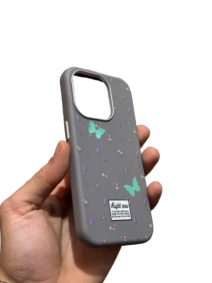 Coques de iPhone 14 Pro Max en Cuir avec Motif Papillon - Élégance et Protection - Image 5