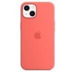 Coque en Silicone avec MagSafe pour iPhone 13 - Pomelo Rose