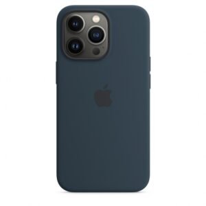 Coque en silicone avec MagSafe pour iPhone 13 Pro - Bleu abysse