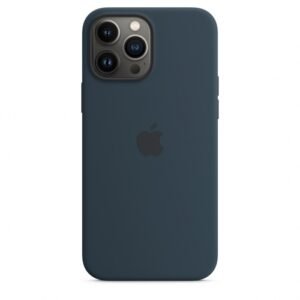 Coque en silicone avec MagSafe pour iPhone 13 Pro Max - Bleu abysse