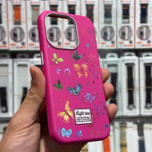 Coques de iPhone 13 Pro Max en Cuir avec Motif Papillon - Élégance et Protection