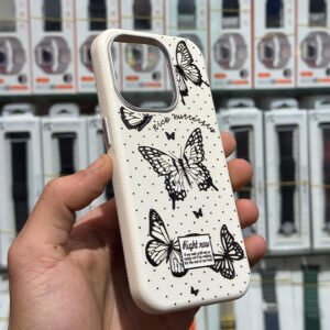 Coques de iPhone 16 en Cuir avec Motif Papillon - Élégance et Protection